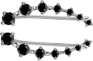 1 Pair Zircon Ear Cuff Earrings for Women Minimalist Design with Sparkly Zircon Embellishment Chic and Occasion Women