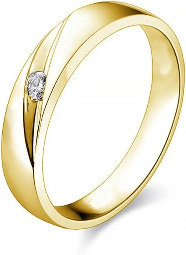 10K/14K/18K Moissanite/Lab Grown Diamond/Diamond Matching Couples Rings for Him and Her Wedding Promise Rings D Color VVS1 Clarity