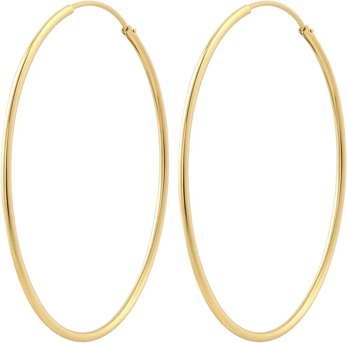 14K Gold Hoop Earrings for Women Stunning Oversized Large Gold Hoop Chunky Earrings for Women Elegant