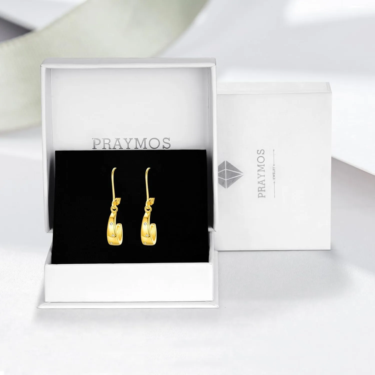 14K Gold Plated Earrings for Women S925 Sterling Silver Post Lightweight Drop/Dangle Huggie Dainty Earrings for Women
