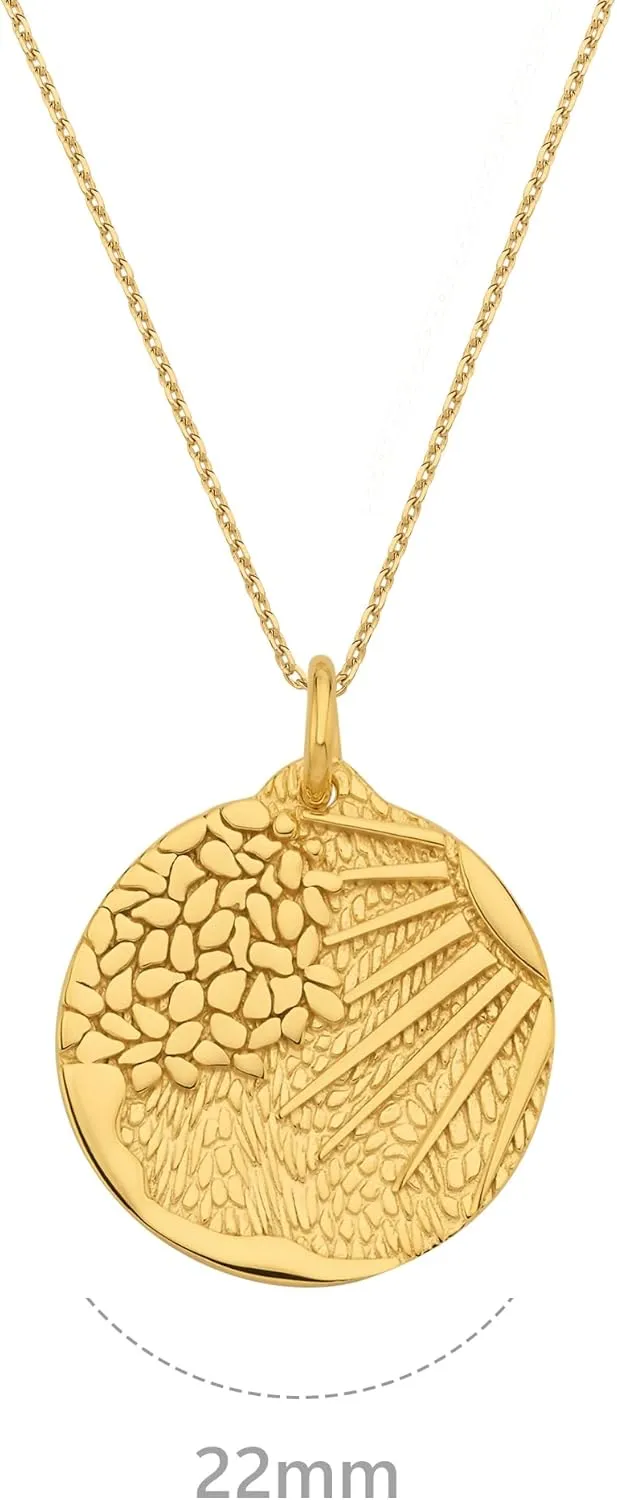 18K Gold Vermeil Sun and Nature-Themed Necklaces for Women, Celestial and Ocean-Inspired Pendants, Dainty Jewelry, deal Gifts for Her