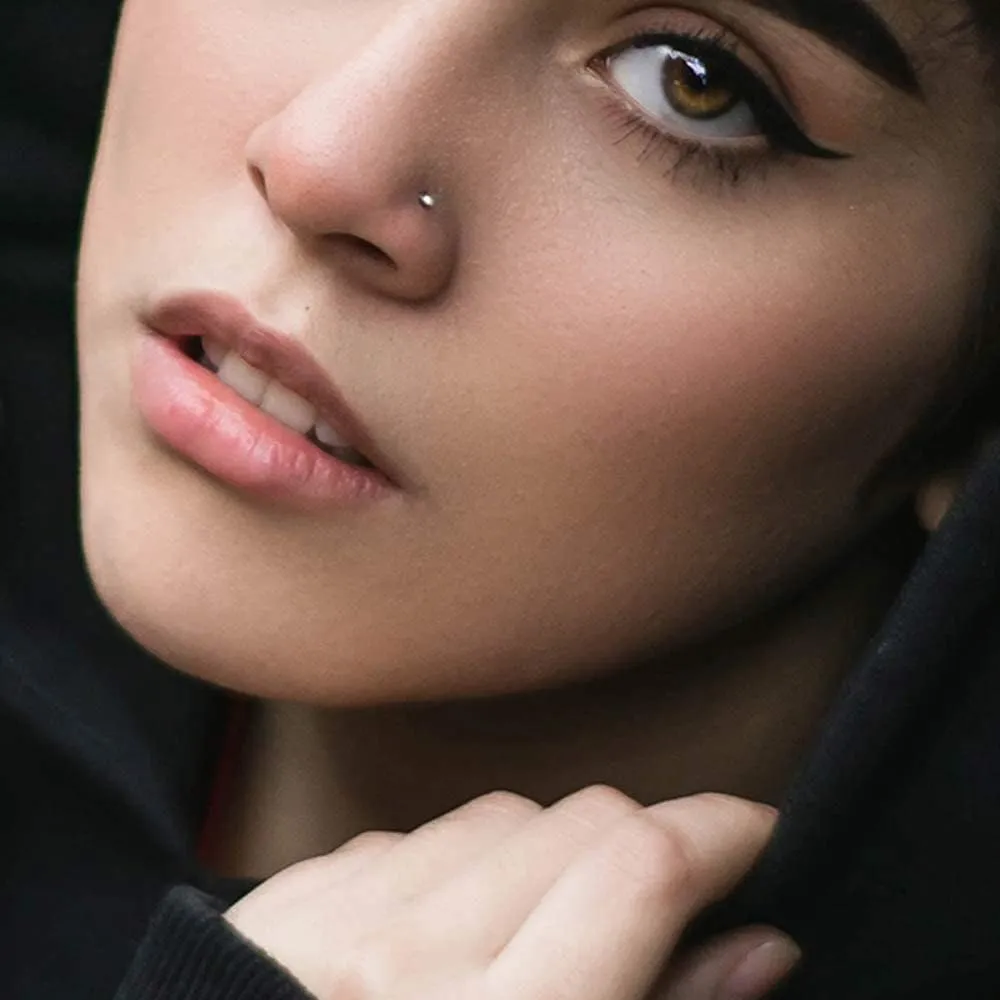 20g Nose rings Screw Nose Rings Bone Nose Rings L Shpaed Nose Rings Nose Rings Hoops Surgical Steel
