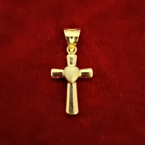22 KT Gold Unisex Devinely Blessed Cross Pendant (D15)