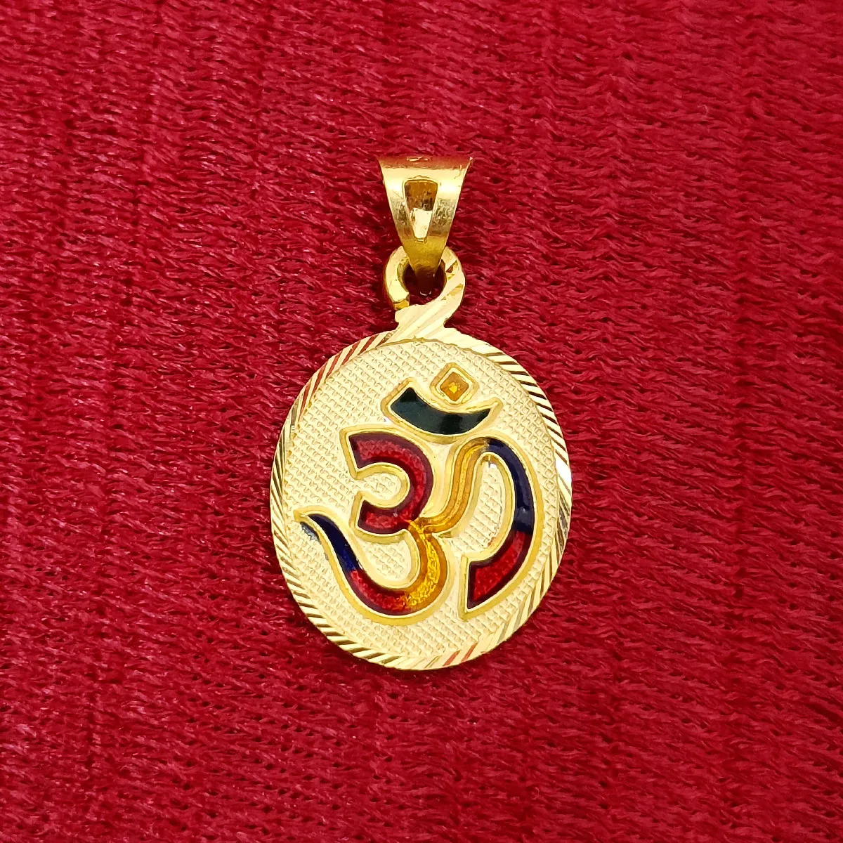 22 KT Gold Unisex Divinely Blessed Om Pendant (D40)
