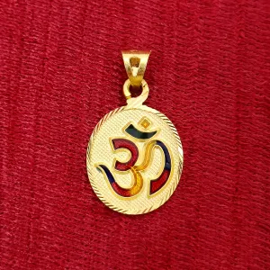 22 KT Gold Unisex Divinely Blessed Om Pendant (D40)