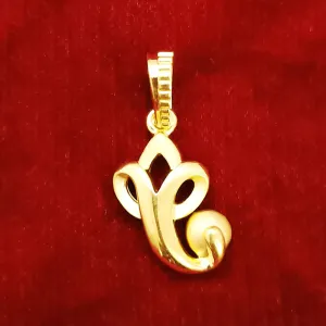 22 KT Gold Unisex Lord Ganesha Pendant (D6)