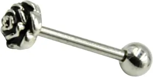 2pcs Stainless Steel Tongue Rings for Women Men Dangling Jewelry Tongue Piercing