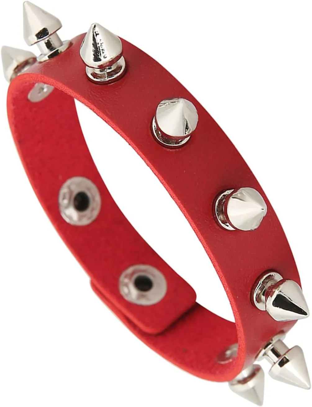 3 Pieces Punk Rock Leather Bracelets for Women Pop 80s 90s Emo Jewelry Accessories Retro Spiked Adjustable Wrap Wrist Cuffs