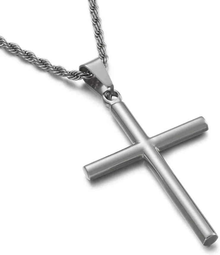 3mm Twisted Rope Chain Link Necklace Diamond Cut 18K White Gold Plated for Men Women Boys Girls 18-26 Inches
