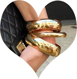 3PCS Chunky Gold Bangle Bracelets Trendy Wide Chunky Cuff Bangles Bracelets Gold Stackable Bracelets Jewelry for Women