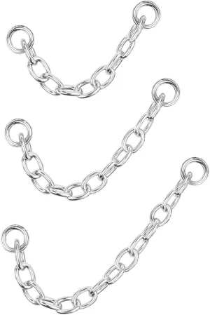4Pcs Gold Earrings Connector Chains Set for Women, Convertible Dangle Chain for Double Piercings 50mm