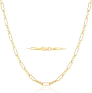 925 Sterling Silver Singapore Chain Lobster Clasp Paperclip Necklace for Women Sparkling Chain 2mm2.5mm3mm4mm5mm Gifts for Her