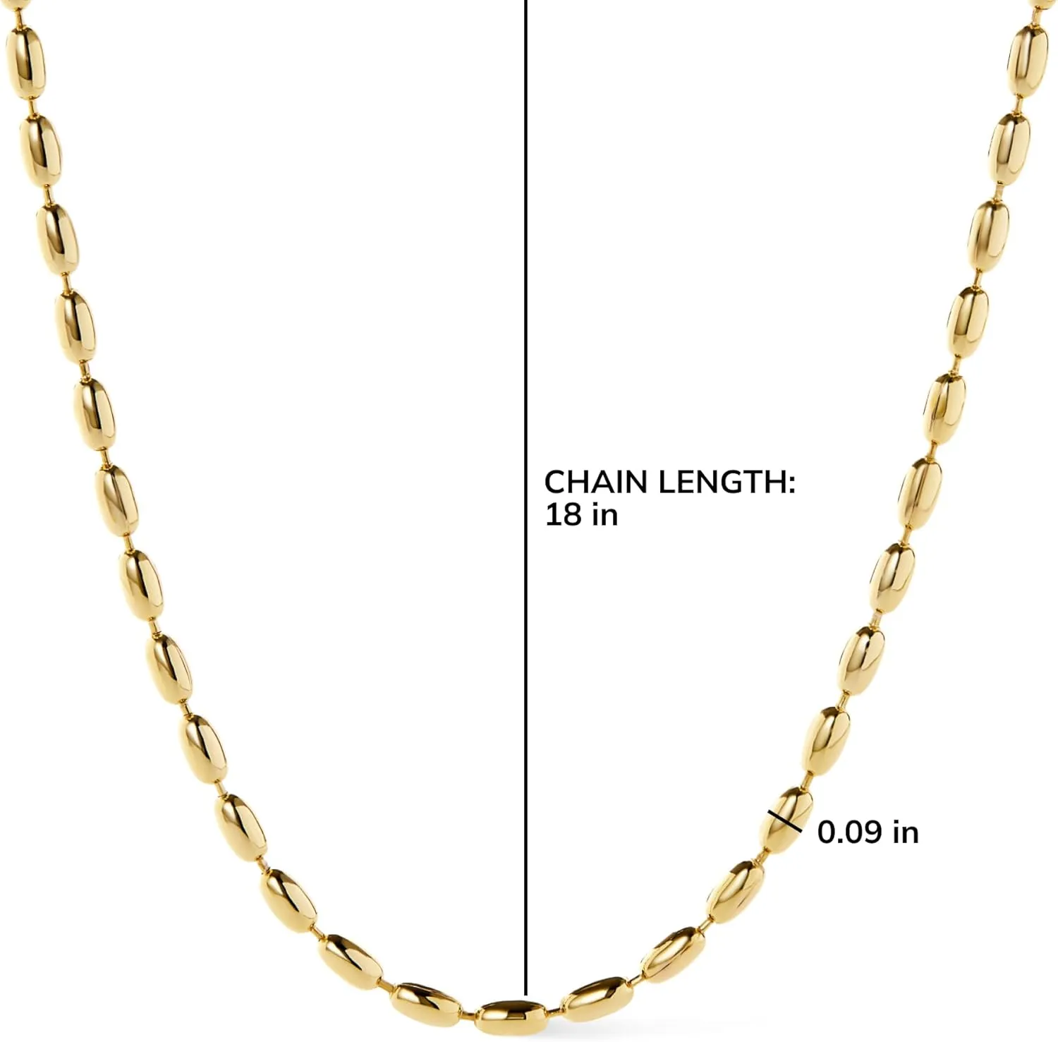 Ana Luisa Gold Chain Necklaces for Women - 14K Gold Plated, Hypoallergenic Jewelry - Dainty, Layering & Trendy Necklace Styles with Herringbone & Paperclip Designs Jewelry Assorted Styles