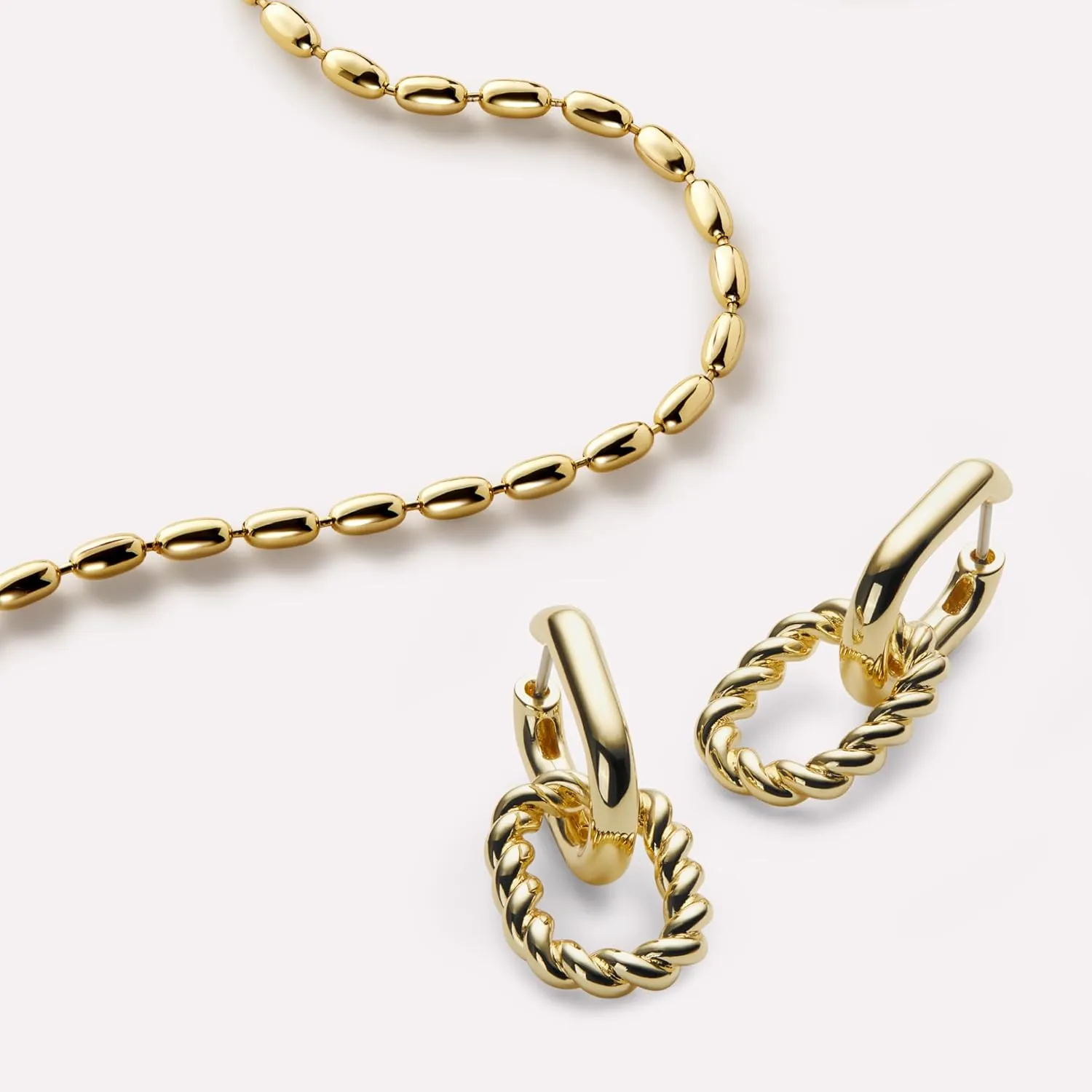 Ana Luisa Gold Chain Necklaces for Women - 14K Gold Plated, Hypoallergenic Jewelry - Dainty, Layering & Trendy Necklace Styles with Herringbone & Paperclip Designs Jewelry Assorted Styles