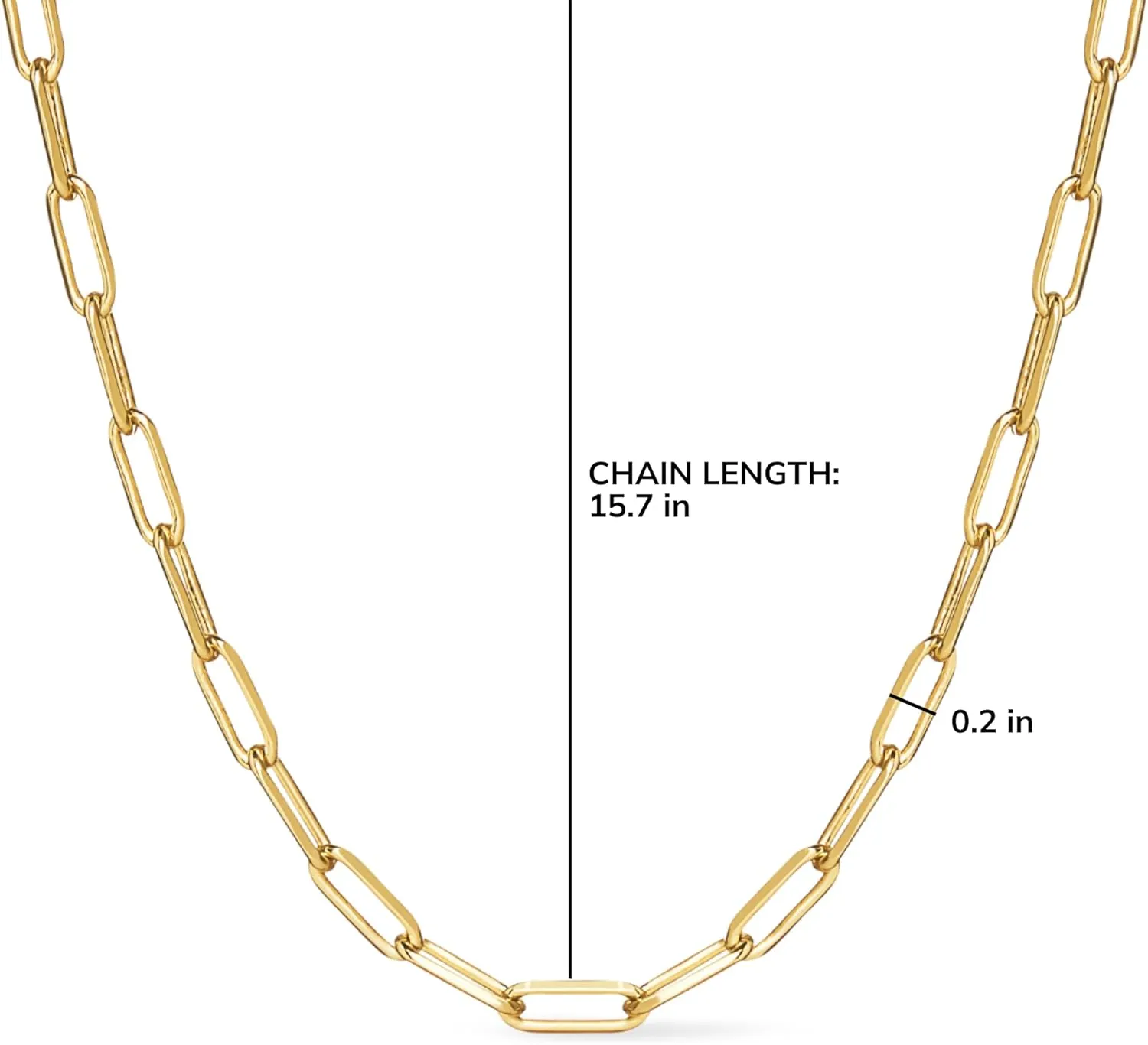 Ana Luisa Gold Chain Necklaces for Women - 14K Gold Plated, Hypoallergenic Jewelry - Dainty, Layering & Trendy Necklace Styles with Herringbone & Paperclip Designs Jewelry Assorted Styles