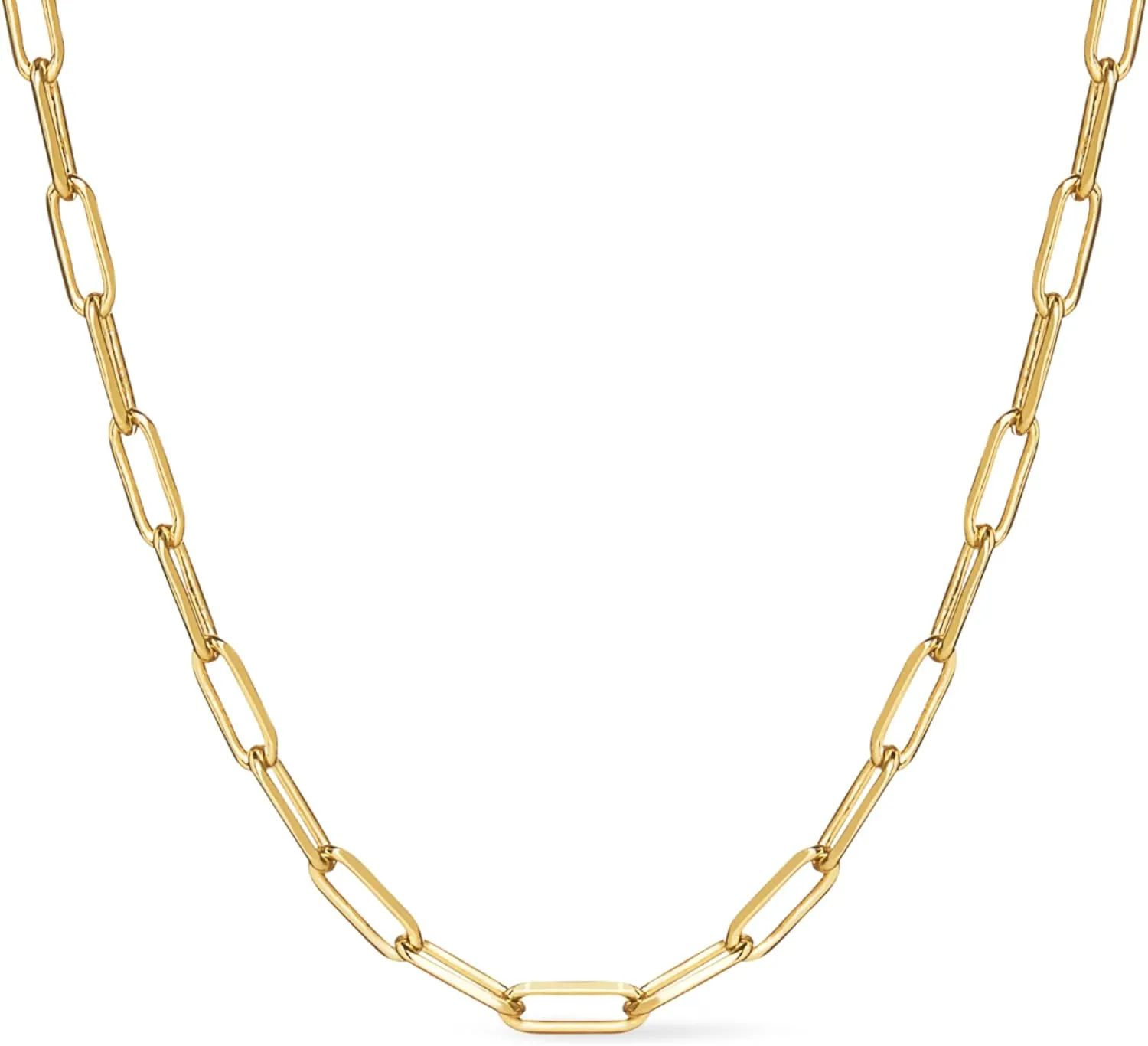 Ana Luisa Gold Chain Necklaces for Women - 14K Gold Plated, Hypoallergenic Jewelry - Dainty, Layering & Trendy Necklace Styles with Herringbone & Paperclip Designs Jewelry Assorted Styles
