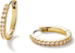 Ana Luisa Huggie Hoop Earrings for Women Trendy - 14K Gold Plated and Sterling Silver Hoop Earrings - Hypoallergenic, Water-Resistant,Tarnish-Free Jewelry - Small & Mini Earring for Women