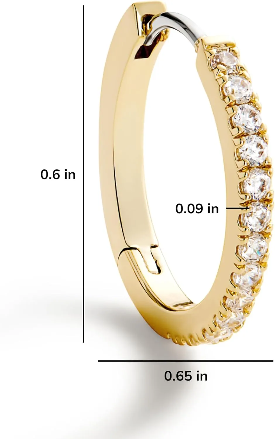 Ana Luisa Huggie Hoop Earrings for Women Trendy - 14K Gold Plated and Sterling Silver Hoop Earrings - Hypoallergenic, Water-Resistant,Tarnish-Free Jewelry - Small & Mini Earring for Women