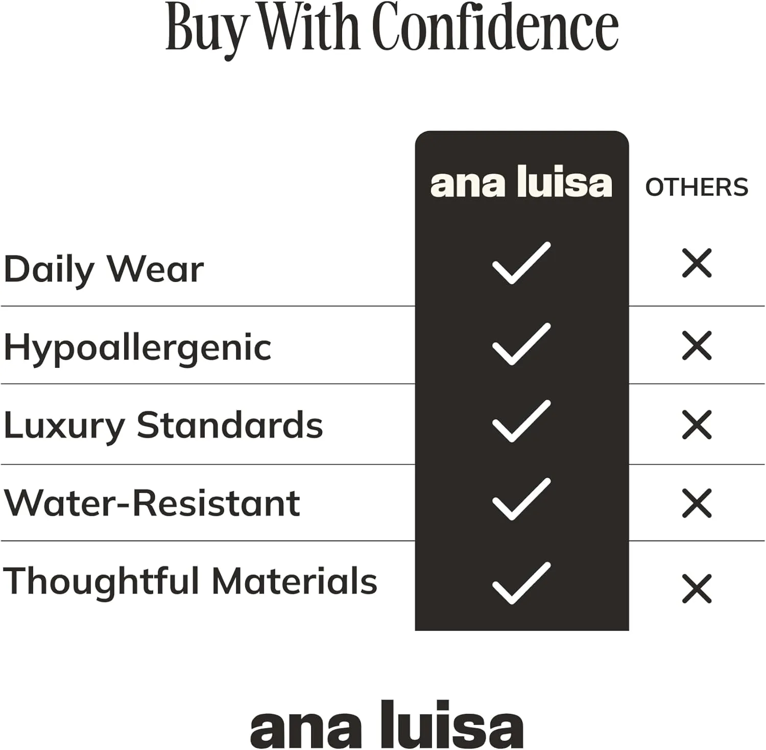 Ana Luisa Stud Earrings for Women Trendy - 14K Gold Plated and Silver Rhodium Plated Earring Studs - X Studs, Bow & Cubic Zirconia Styles - Hypoallergenic Water-Resistant Tarnish-Free Dainty Earrings