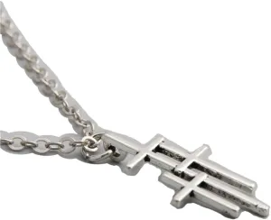 Ancient Silver Three Crosses On Calvary Necklace Pendants for Men Jewelry Religion Necklace