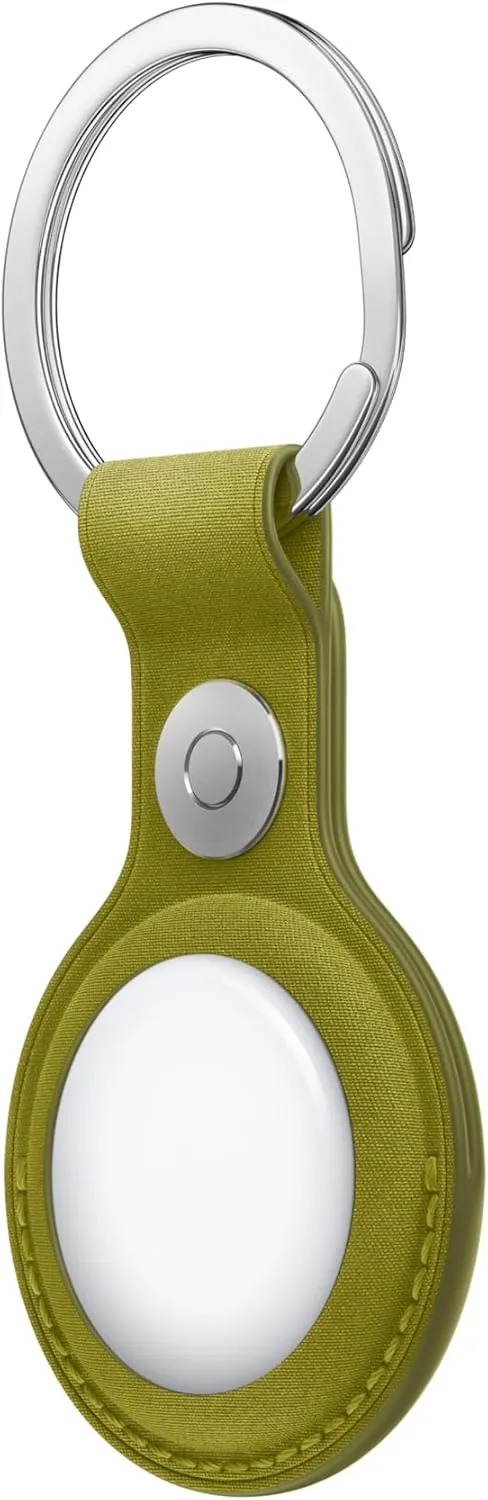 Apple AirTag FineWoven Key Ring - Chartreuse 