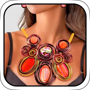 Barode Statement Choker Necklaces Earrings Gold African Chunky Collar Ethnic Indian Tribal Costume Jewelry Set for Women