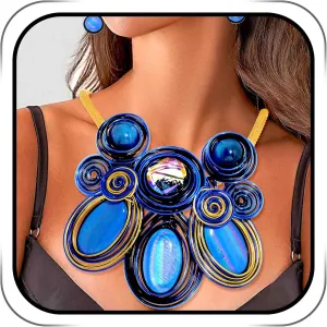 Barode Statement Choker Necklaces Earrings Gold African Chunky Collar Ethnic Indian Tribal Costume Jewelry Set for Women