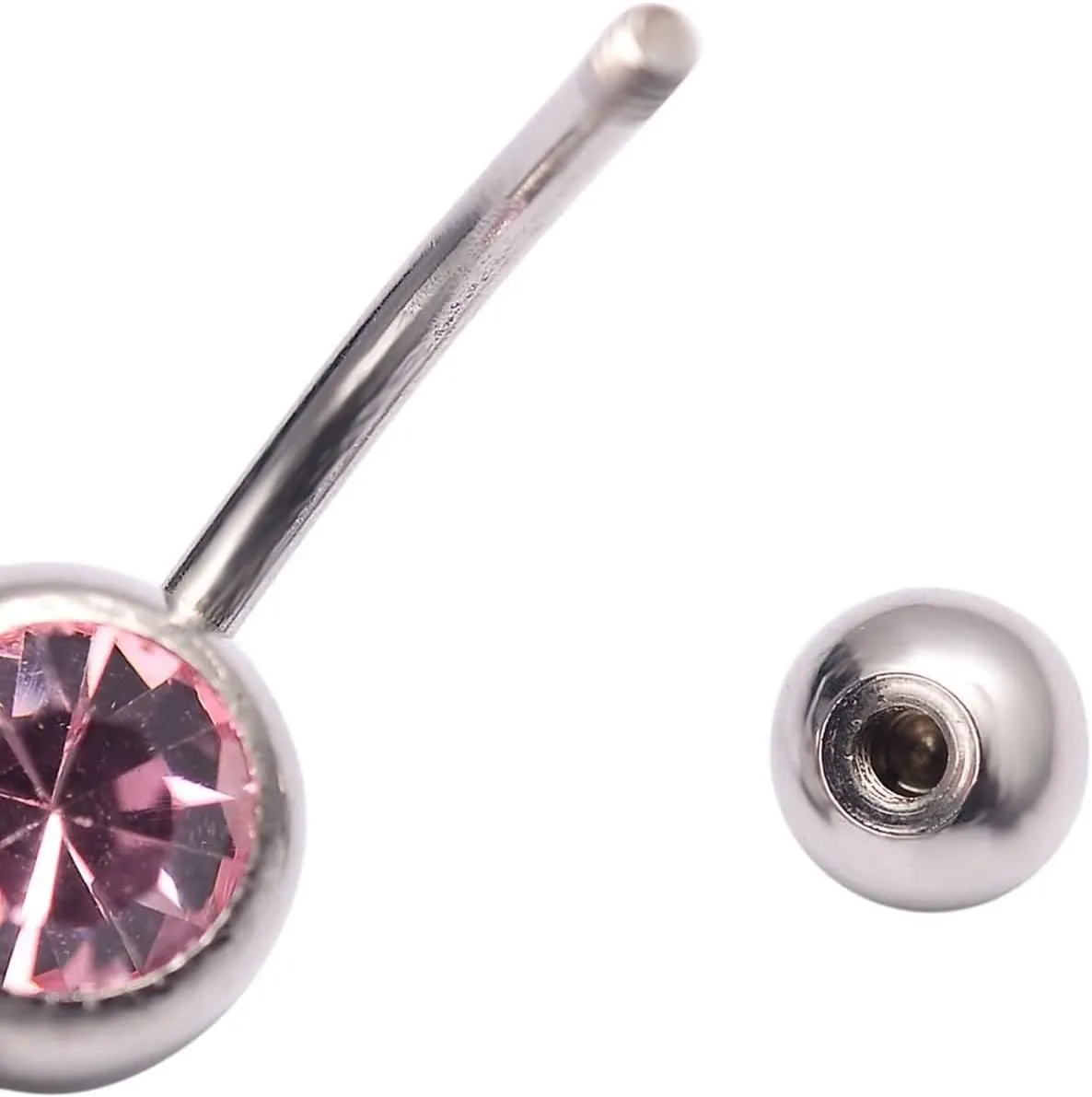 Belly Rings for Women Hypoallergenic, Stainless Steel Piercing Jewelry Belly Button Rings Body Star Shape with Cubic Zirconia