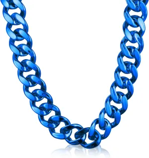 Big Chain Necklace Detachable Hip Hop Rapper Fake Chain Plastic Necklace 80s 90s Costume