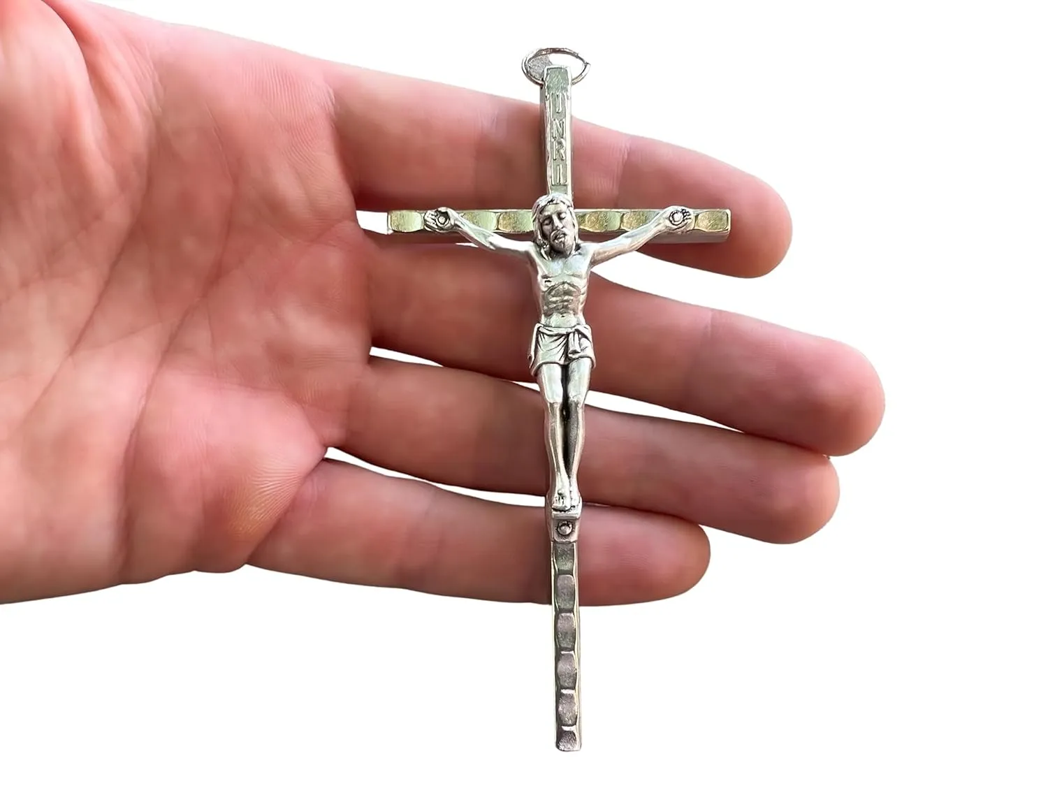 Catholic Cross Pendant Crucifix Jesus Christ For Rosary Necklace DIY Jewelry Supplies