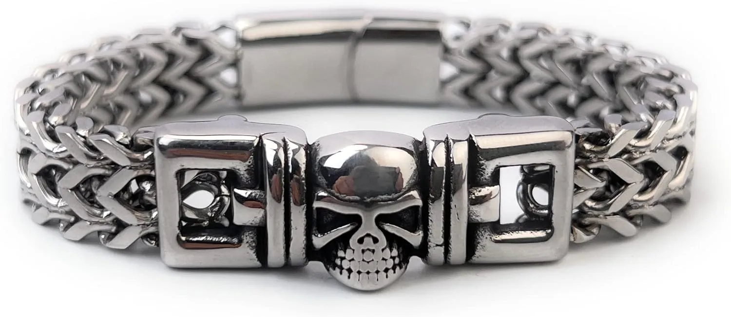Chain Bracelet for Men Stainless Steel Franco Chain Cuban Curb Chain Wristwear Gift