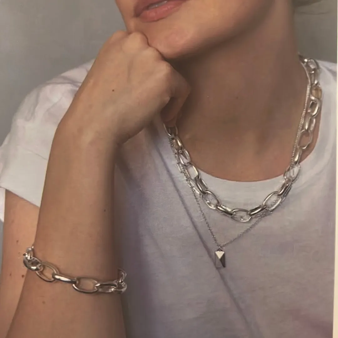 Chain Reaction Bracelet- Silver