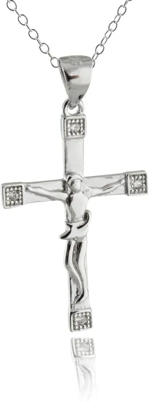 Charms Decorations Pendants bracelets Crucifix Cross Necklace - 925 Sterling Silver - Jesus Catholic Cross Pendant NEW
