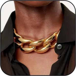 choice of all Chunky Gold Necklace Statement Necklace for Women Punk Chunky Chain Necklaces Dainty Gold Choker Accessories Jewelry for Women Trendy