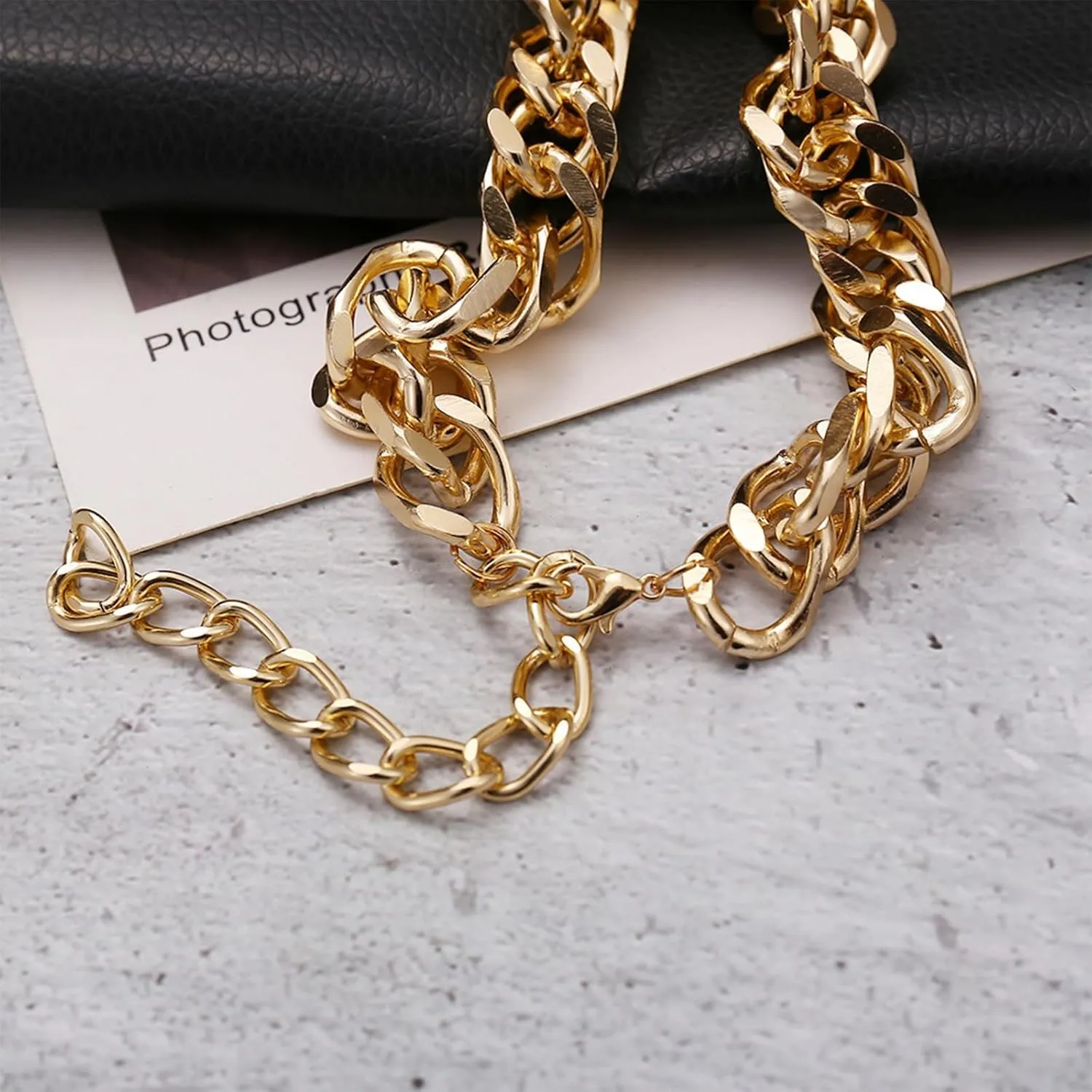 choice of all Chunky Gold Necklace Statement Necklace for Women Punk Chunky Chain Necklaces Dainty Gold Choker Accessories Jewelry for Women Trendy