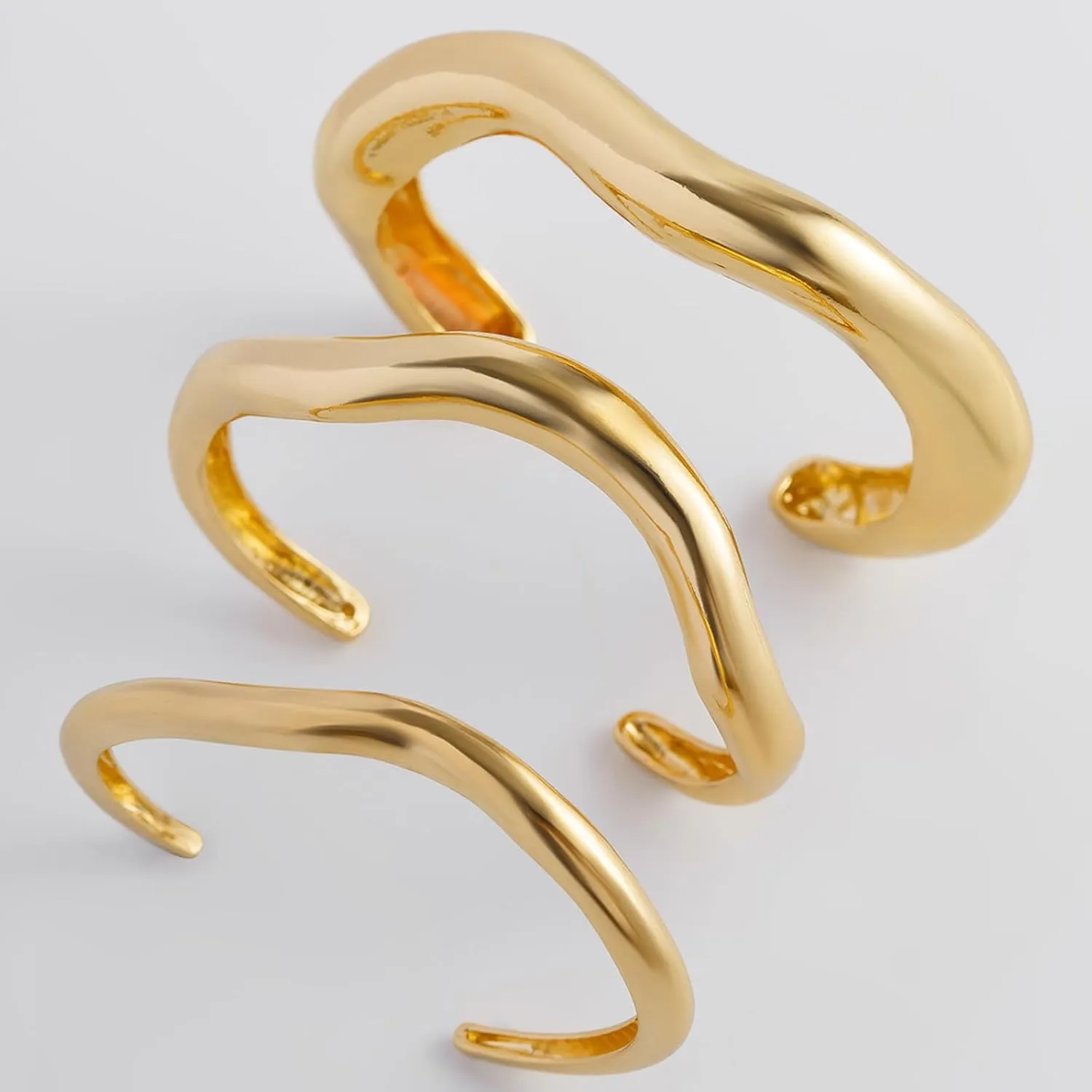 choice of all Gold Bangles for Women Chunky Gold Cuff Bracelet Gold Bracelets Non Tarnish for Women Trendy Jewelry Gifts