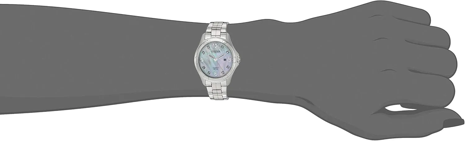 Citizen Quartz Womens Watch, Stainless Steel, Crystal