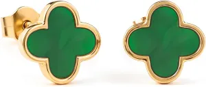 Clover Earrings for Women | Four Leaf Stud Earrings for Women | Lovely Gift