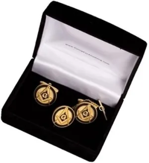 Coins For Anything, Inc Freemason Cufflinks & Tie-tack