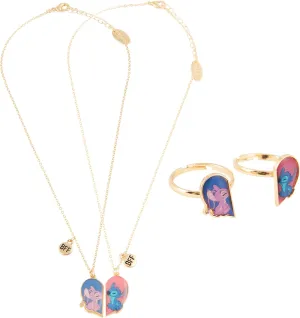 Disney Girls Friendship Necklace Earrings Bracelet Rings Sets - Stitch Gifts