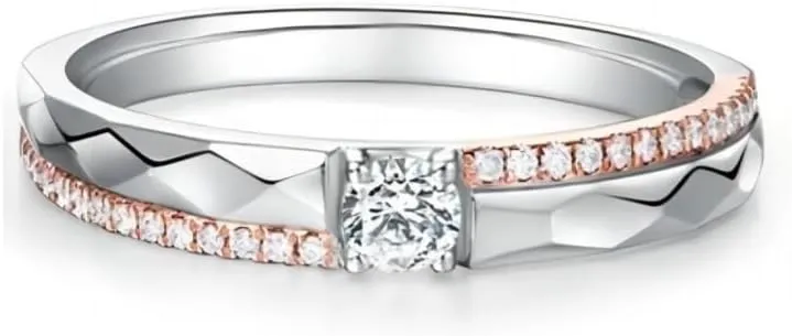 DIYA Personalized Engraved Moissanite Couples Rings Wedding Band Sets For Him And Her Sterling Silver Engagement Ring Wedding Anniversary Valentine's Day 10K 14K 18K