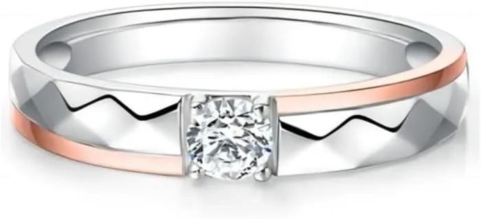 DIYA Personalized Engraved Moissanite Couples Rings Wedding Band Sets For Him And Her Sterling Silver Engagement Ring Wedding Anniversary Valentine's Day 10K 14K 18K