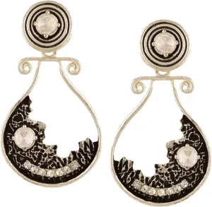 Efulgenz Boho Vintage Antique Ethnic Gypsy Tribal Indian Oxidized Silver Dangle Earrings Jewellery