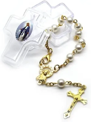 Elegant Baptism Bracelet Prayer Beads Bracelet Adjustable Length Bracelets