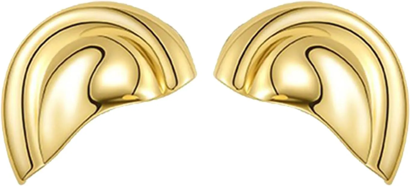 Elegant Half Circular Ear Cuff for Women Fashion Jewelry Allergy Resistant Design for Parties and Everyday Wear