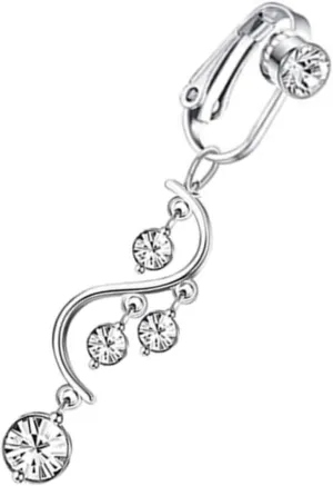 Elegant Navel Belly Button Ring Dangle Jewelry for Women Non Piercing Fashion Accessory
