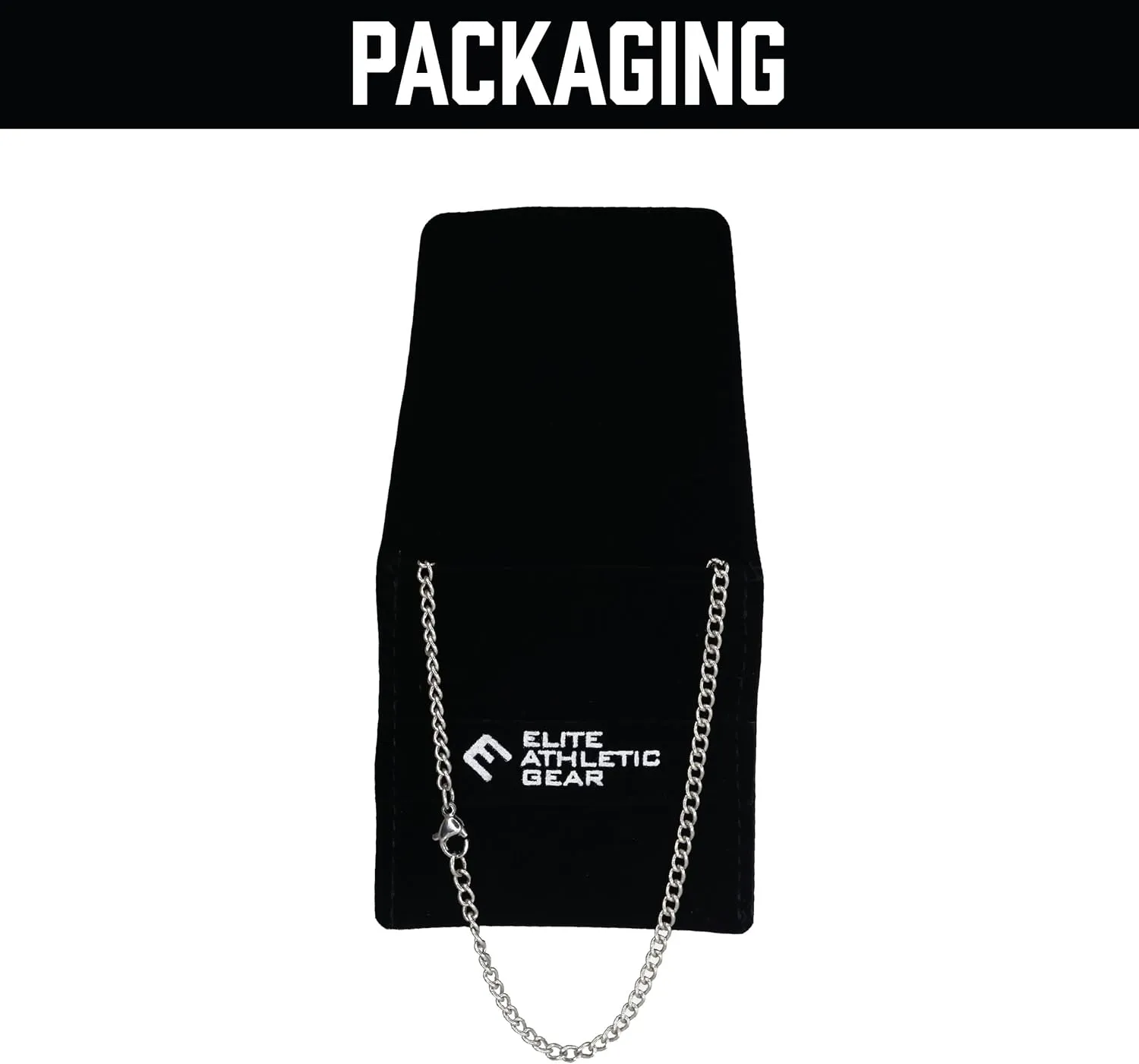 Elite Athletic Gear 00-99 Varsity Number Pendant With Chain Necklace - Stainless Steel