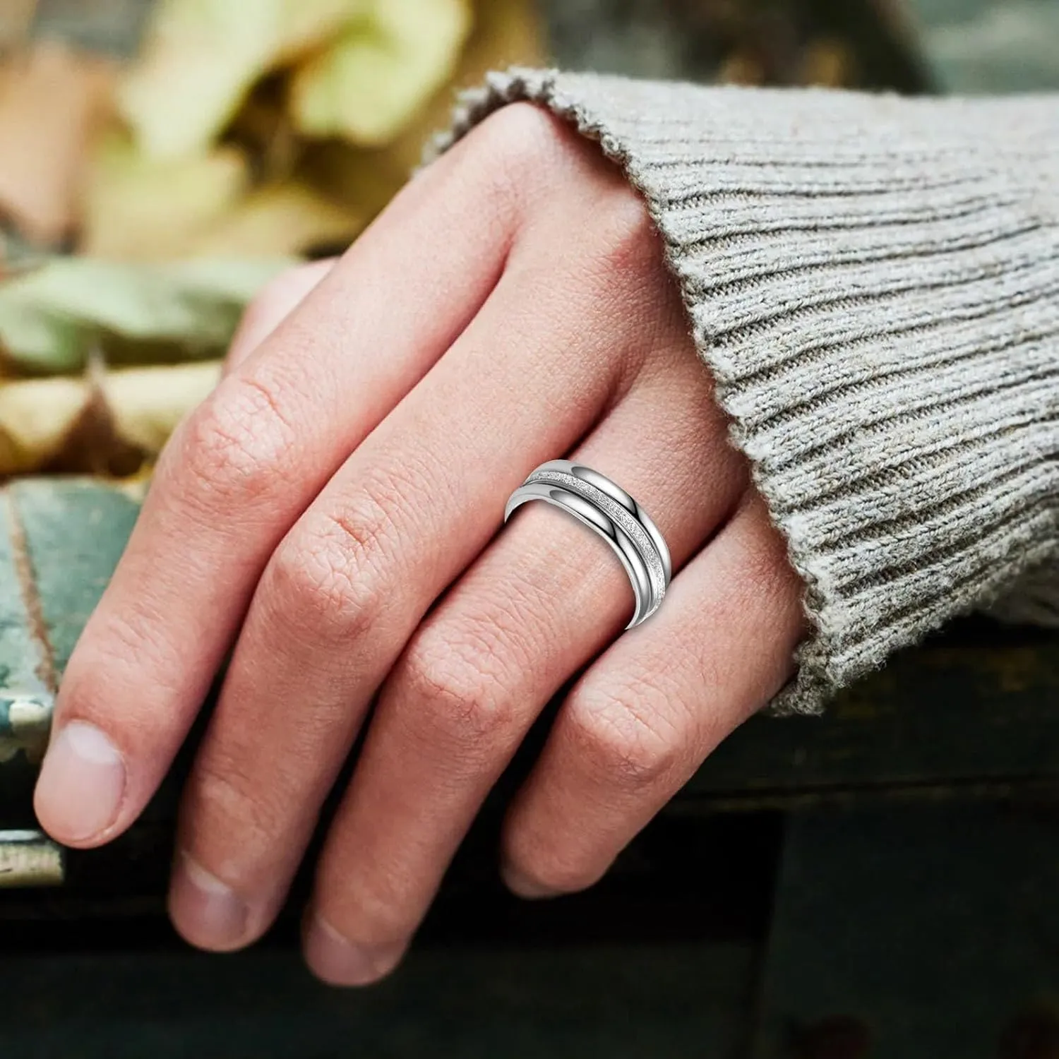 Engagement and Wedding Bands Sets for Women,Dainty Gold Plated Stacking Rings Pack Minimalist Anniversary Jewelry Accessory