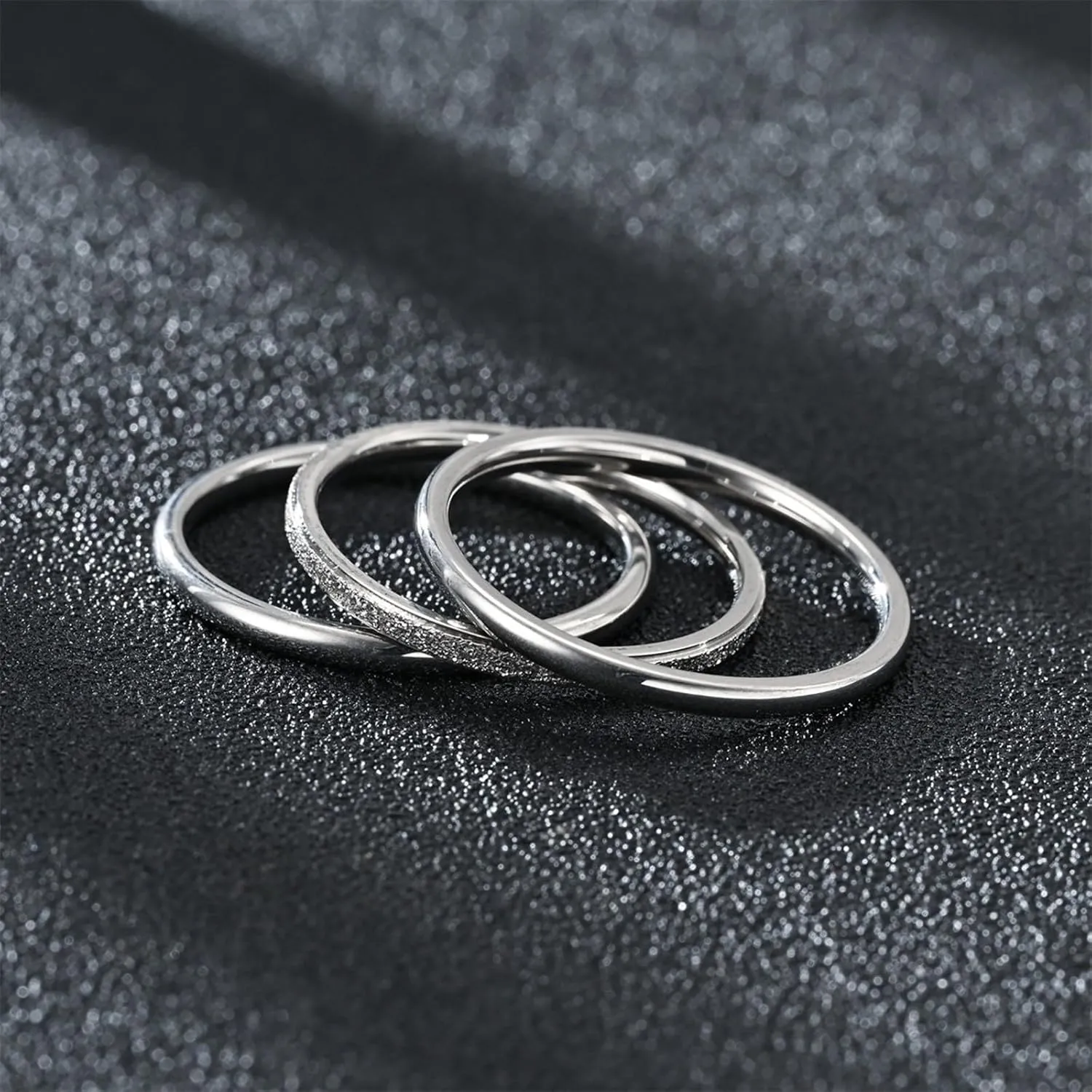 Engagement and Wedding Bands Sets for Women,Dainty Gold Plated Stacking Rings Pack Minimalist Anniversary Jewelry Accessory