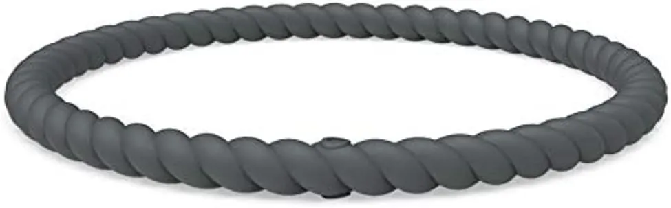 Enso Silicone Bracelet  Braided Stackable Bracelet - Hypoallergenic Rubber Wristband  Comfortable Flexible Band for Active Lifestyle - Medical Grade Silicone